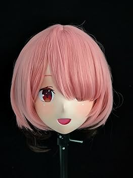 Amazon.co.jp: Resin Female Cosplay 3/4 Head Kigurumi Mask Ram ラム